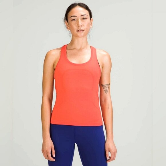Lululemon Swiftly Tech Racerback Tank Top 2.0 Race Length Autumn Red Size 12 - Picture 1 of 15